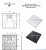 Besco Vexo Marble 80x80cm brodzik kwadratowy  VM-80-80-K